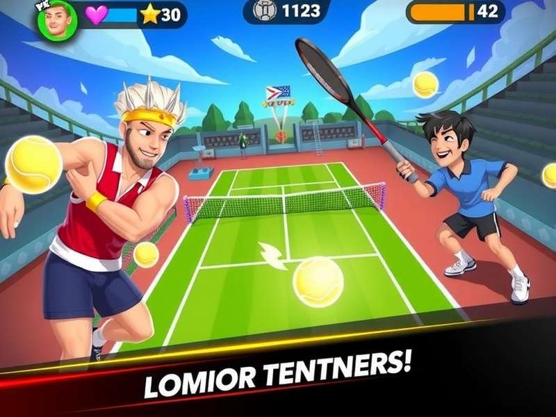 Intense Tennis Action in Tennis Clash Ace Warrior Tennis Clash Ace Warrior Gameplay